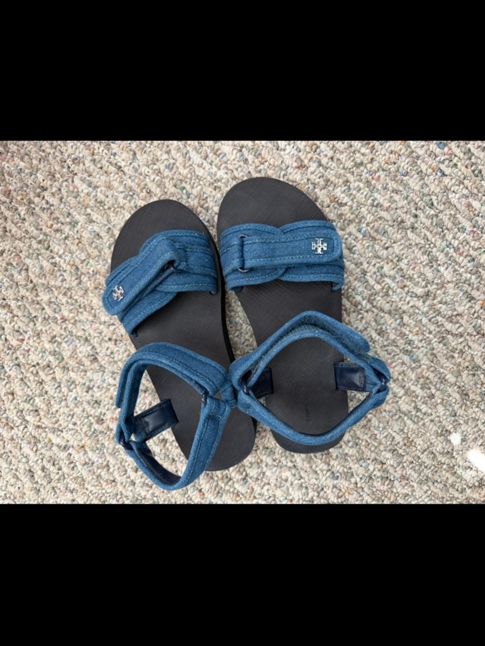 Tory Burch Denim Sandals sz 7